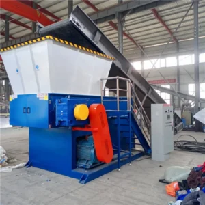 Single Shaft Shredder Machine for Plastic Pipes Film Lumps High Torque Low Noise Crusher