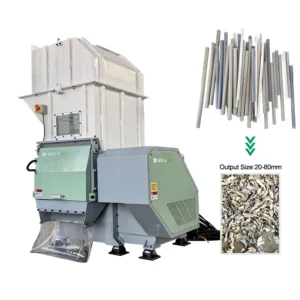 Single Shaft Shredder for Aluminum Cans Films and PVC Pipe Processing