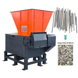 Single Shaft Shredder for Plastic Films Bags Pipes Bottles Lumps Wood Paper Tires Shredding
