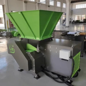 Single Shaft Shredding System for Plastic Recycling Line Metal Scraps & Wood Waste