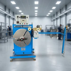 Single Spool Automatic Take-up Rewinder Machine for EPDM Auto Weatherstrip Extrusion Winding Process