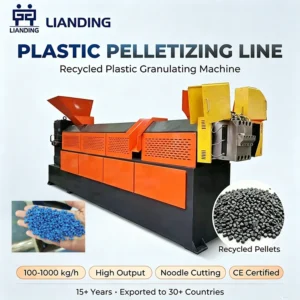 Single Stage PP Woven Bag Pelletizing Machine Waste Jumbo Bag Granulators Line for Plastic Recycling