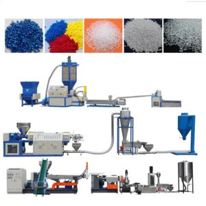 Single Stage Plastic Recycling Pelletizing Extruder Line with Engine As Core Component