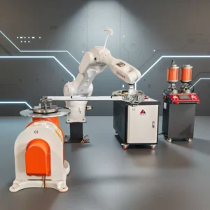Six Axis Robotic Laser Cladding System for Long Shaft Inner Bore & Outer Surface Hardening and Wear Repair Robot Arm 1800mm