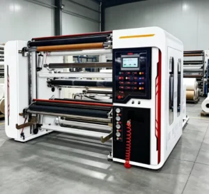 Slitter Rewinder Machine for Laminating Film Label Stock and Foil Webs
