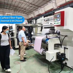 Slitting Rewinding Machine Hi technology Hydrogen Proton New Materials Such Laminated Carbon Fiber Paper AEM PEM Film