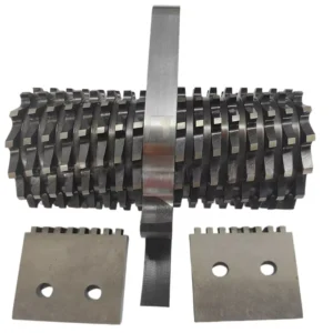 Slow Speed Machine Edge Crusher Blade 2P3P5P Pineapple Knife Fixed Knife Shredder Plastic Crusher Rolling Tooth Knife