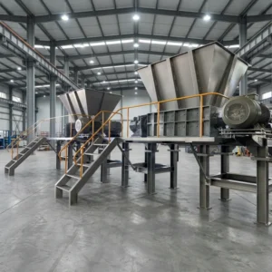 Small Hdpe Pipe Plastic Wet Film Recycling Shredder Heavy Duty Plastic Grinder Crusher Machine