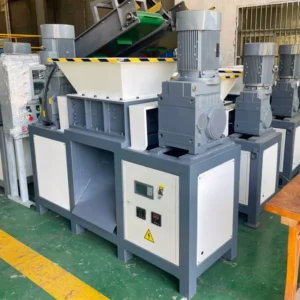 Small Mobile Single Double Shaft Shredder for Files Hard Drives PCB and Medical Plastic Waste Crusher Machine