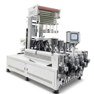 Small Scale 5 Layer Multi Layer Film Blowing Machine with PA LDPE PP Materials High Barrier Low Consumption