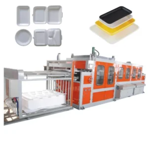 Small Semi Automatic Foam Food Box Machine Disposable Foam Plates Making Machine