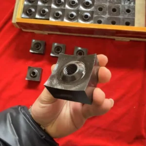 Small Square Double Axis Shredder Blade Fixed And Moving Blades For Plastic Rubber Machinery Parts