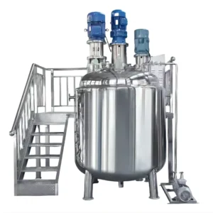 Small Vacuum Emulsifier Homogenizer Cosmetic Cream Dishwashing Liquid Mixer Agitator Mixing Tank for Making Mayonnaise