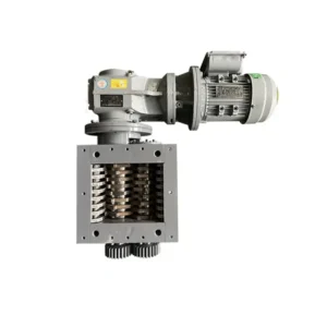 Smart-Speed Double Shaft Shredder for Toy Plastic Tracks Building Block Connectors and Puzzle Piece Waste Processing
