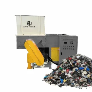 Solid Waste Recycling Single Shaft Plastic Shredder Machine for Plastic Film Pipes and Containers