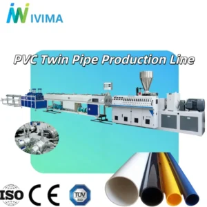 Space Saving PVC Twin Screw Extruder Siemens Motor PLC Control High Safety Energy Saving Cost Effective Alternative Two Single