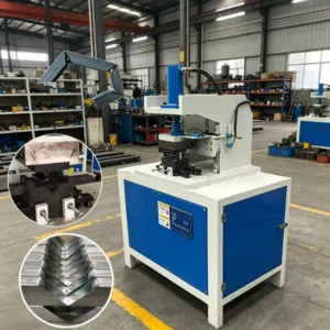 Speed 30 60times min 90 Degree Steel Pipe Hole Cutting Machine Hydraulic Steel Pipe Angle Punching Machine