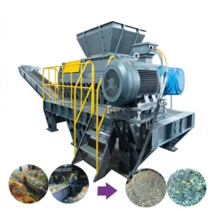 Spiral Crusher for Plastic Waste Clothing Cloth Polypropylene Polyester PP Woven Ton Bag