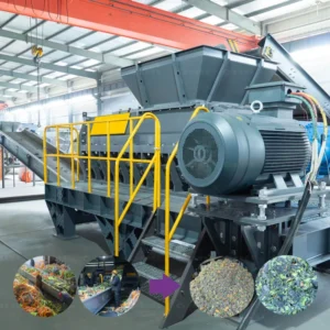 Spiral Crushing Machine Plastic Crusher Textile Screw Shredder Recycling Machine