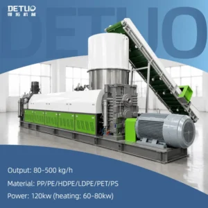 Stable Output Dose Feeding Pelletizing Machine Plastic Pelletizer Extrusion Granulation Line for PP PE HDPE LDPE