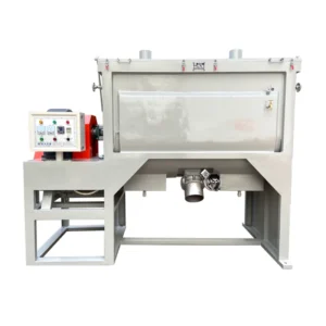 Stainless Steel 304 1000L Horizontal Series Agitator Mixer 7.5kW Motor for Plastics Chemical Powder Mixing Semi Automatic Low