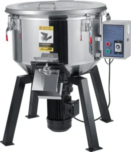 Stainless Steel Automatic Vertical Plastic Mixer 125kg Capacity PLC Controlled Continuous High Output