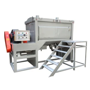 Horizontal 1500L 15kw Semi Automatic Plastic Granulate Mixer Machine with 1200kg h Output