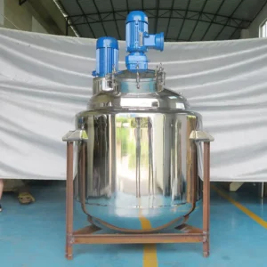 Stainless Steel Jacketed Heating and Stirring Reactor Equipment for Processing Liquid and Cream Raw Materials