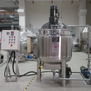 Stainless Steel Mixing Tank with Bottom Emulsification Mixing Vessel Automated Circulating Conveying Mixing Reactor