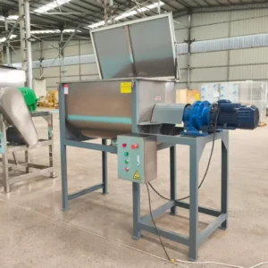Stainless Steel Poultry Animal Forage Fodder Livestock Feed Double Screw Belt Mixing Machine 500kg 1000kg Capacity Ribbon