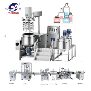 Stainless Steel Reactor Mixing Tank with Motor Pump Bearing for Cosmetic Cream Lotion Foundation Toothpaste