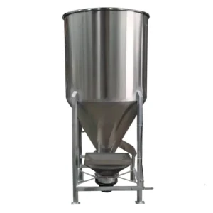 Stainless Steel Rotating Feed Primary Color 1000kg Plastic Granule Vertical Batch Mixer