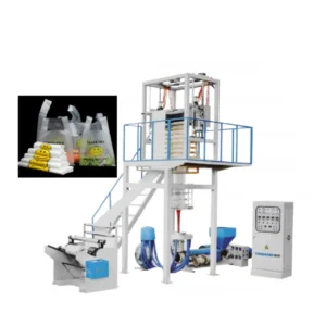 T shirt Bag Production Machine PE Film Extruder HDPE LDPE Film Blowing Machine