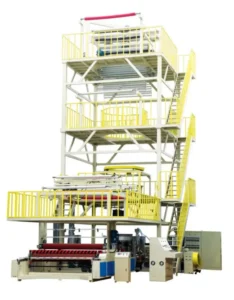 Take up Rotation High Speed Multilayer Three Layer Co Blown Film Extrusion Machine Film Blowing Machine