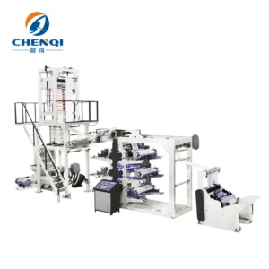 Technical Support Plastic Extruder with Printer Film Blowing Machine for LDPE HDPE LLDPE
