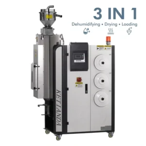ThinKinGee Compact 3 in 1 Plastic Dehumidifier Dryer Auto Loader for PP PE PVC ABS Resin Drying for Injection Molding Machine