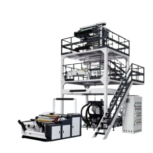 Three Layer Co extrusion Agricultural Film Blowing Extruder for HDPE LDPE LLDPE Material Farm Mulch and Greenhouse Film Making