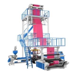 Three Layer PE Film Extrusion HDPE LDPE Film Blowing Machine