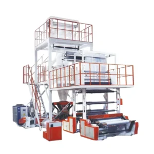 Three Layer Two Color Automatic Mulch Film Blowing Machine for Plastic Bag