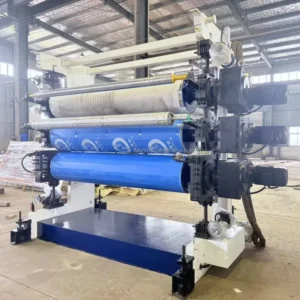Three Roller Calender for Polymer HDPE LLDPE PVC TPO Sheets/Plates with PLC Control and 200kN Nip Load