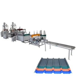 Three-layer PVC Corrugated Roof Sheet Four-layer ABA Type Plastic Roofing Tile Making Machine Plant