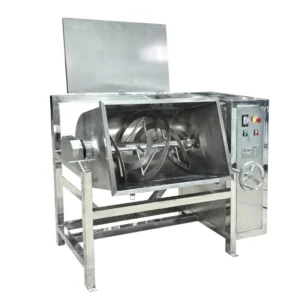 Tiltable U shaped Ribbon Mixer Hand Crank Discharge Blender Custom Volume Trough Mixer 100L 200L 250L Powder Mixing Machine