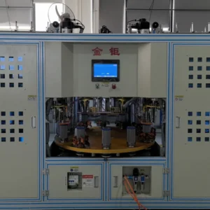 Twelve Station Vertical Winding Machine Nine Heads Automatic Coiling Engine Pump Motor Gear Bearing 10KW 1000kg Load