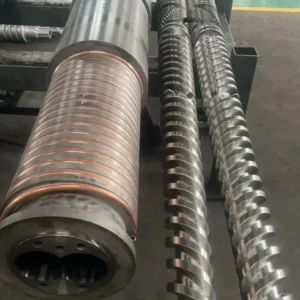 Twin Plastic Pelletizer Machine Extruder Screw Barrel for Recycling Waste PP PE Plastic