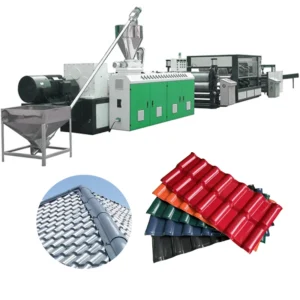 Twin Screw ASA/PVC Glazed Roof Tile and Roofing Sheet Production Line with High Safety Features