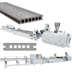 Twin Screw Automatic WPC Plastic Wood Panel Making Machine 380V 37kW Industrial Profile Extruder