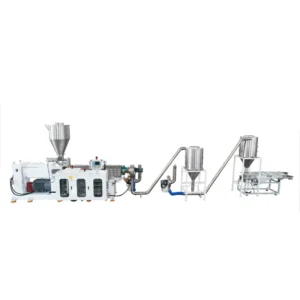 Twin Screw Double Stage Plastic PVC Extrusion Pelletizing Compounding Machine