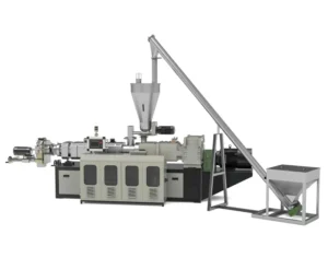 Twin Screw Extruder PVC Pellet Making Machine PVC Granulating Machine PVC Plastic Compounding Pelletizing Machine