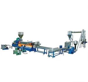 Twin Screw Extruder Plastic Pelletizing Machine Line