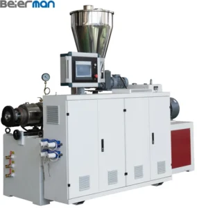 Twin Screw Extruder Sewage PVC Pipe Making Extruder Machine Rubber Extrusion Profile Extrusion Film Extrusion